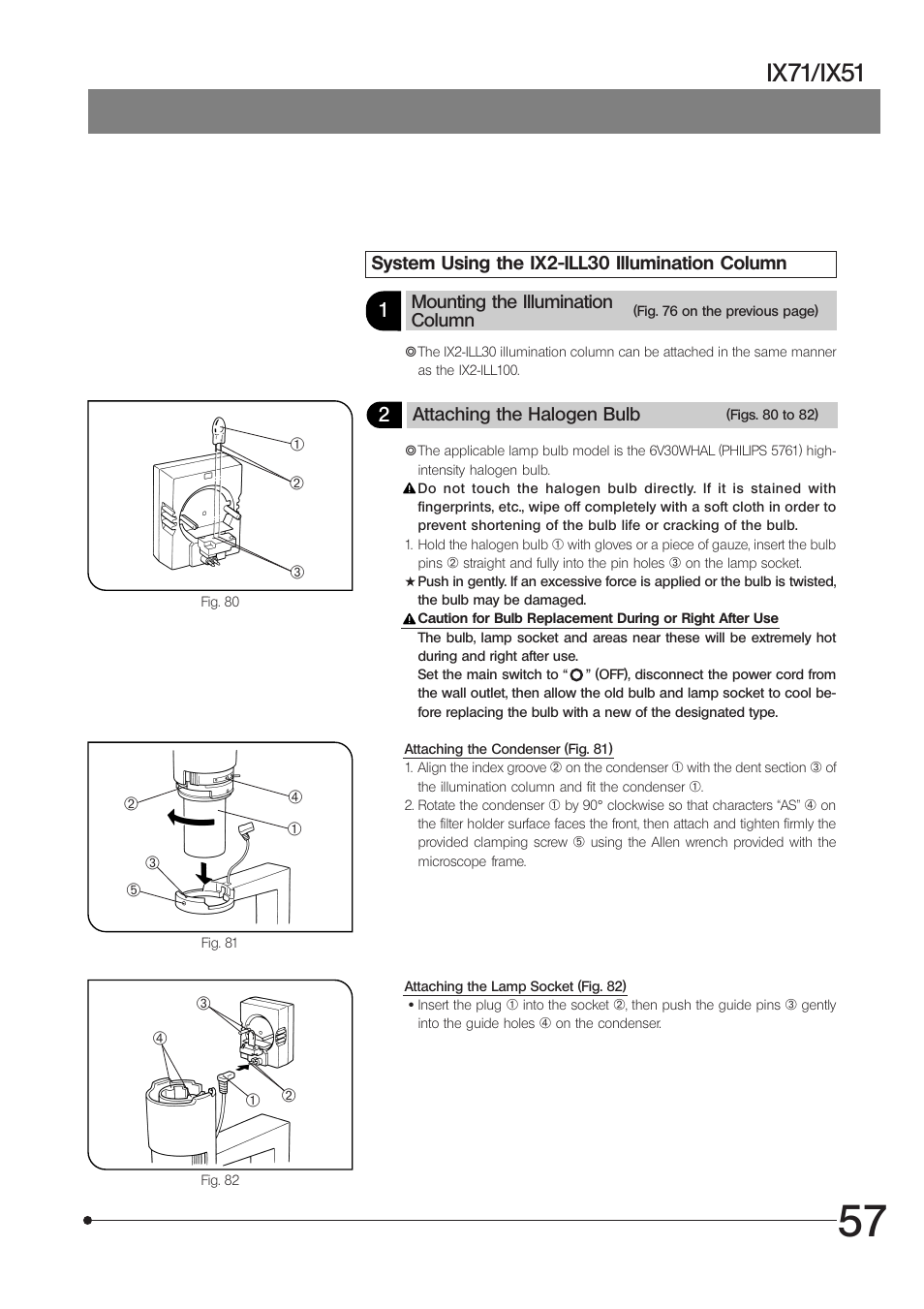 Ix71/ix51 | Olympus IX71 User Manual | Page 61 / 76