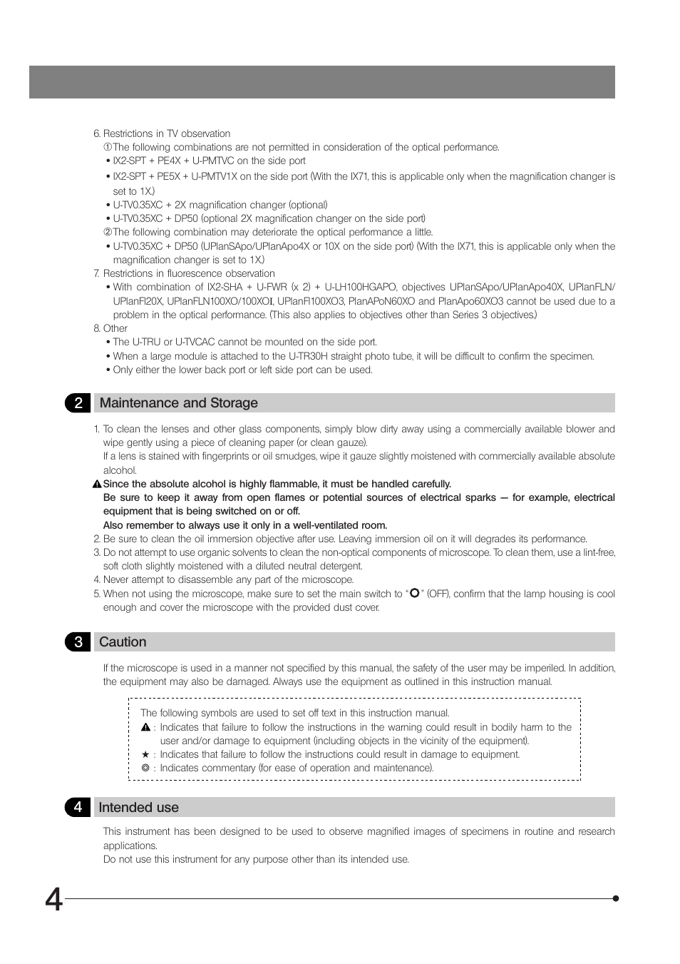 Olympus IX71 User Manual | Page 8 / 76