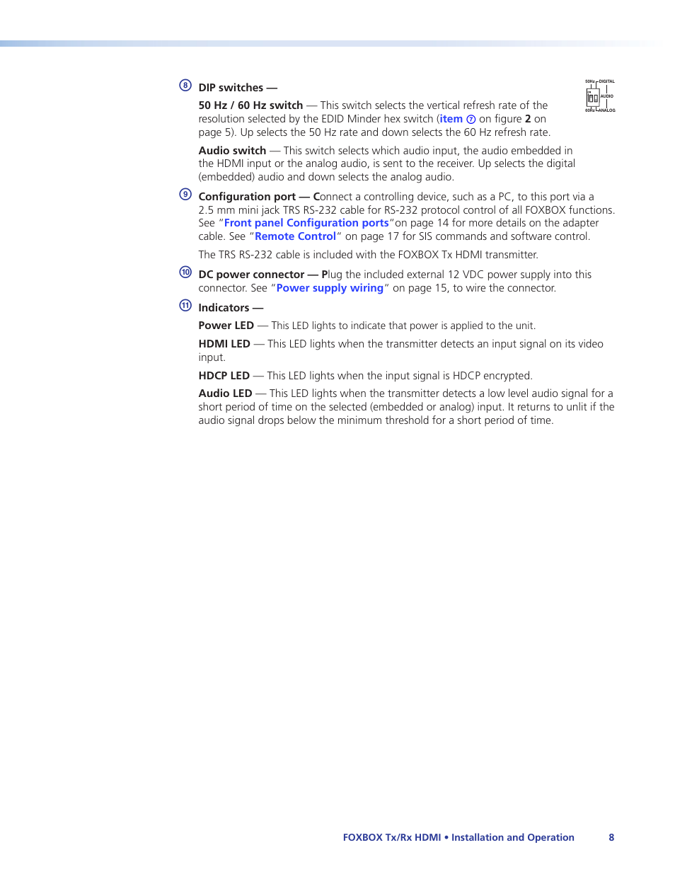 Extron Electronics FOXBOX Tx_Rx HDMI User Guide User Manual | Page 14 / 49