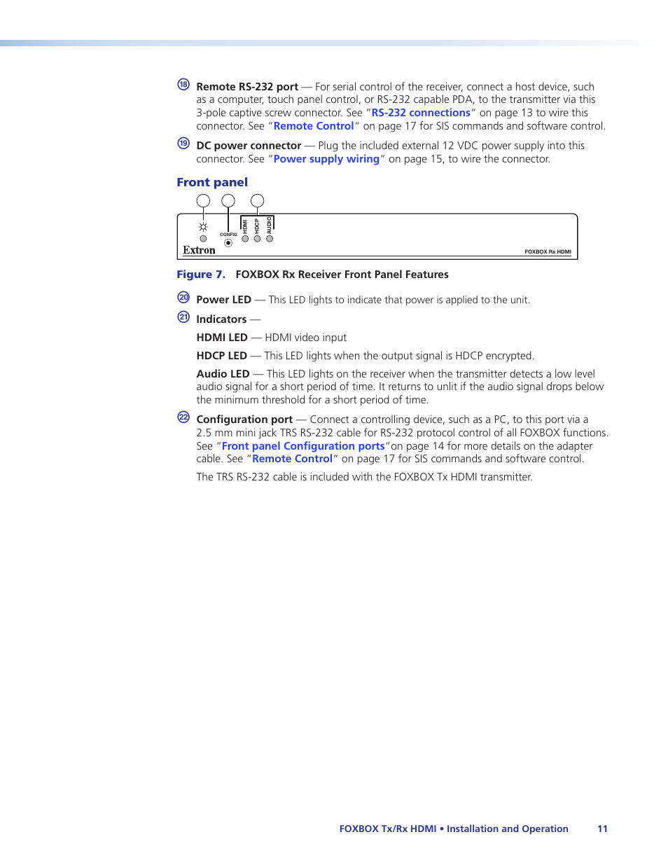 Extron Electronics FOXBOX Tx_Rx HDMI User Guide User Manual | Page 17 / 49