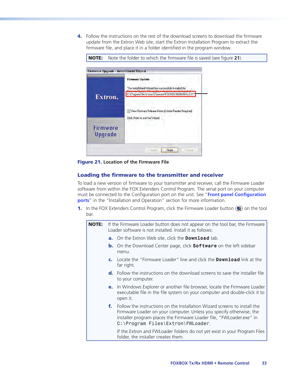 Extron Electronics FOXBOX Tx_Rx HDMI User Guide User Manual | Page 39 / 49