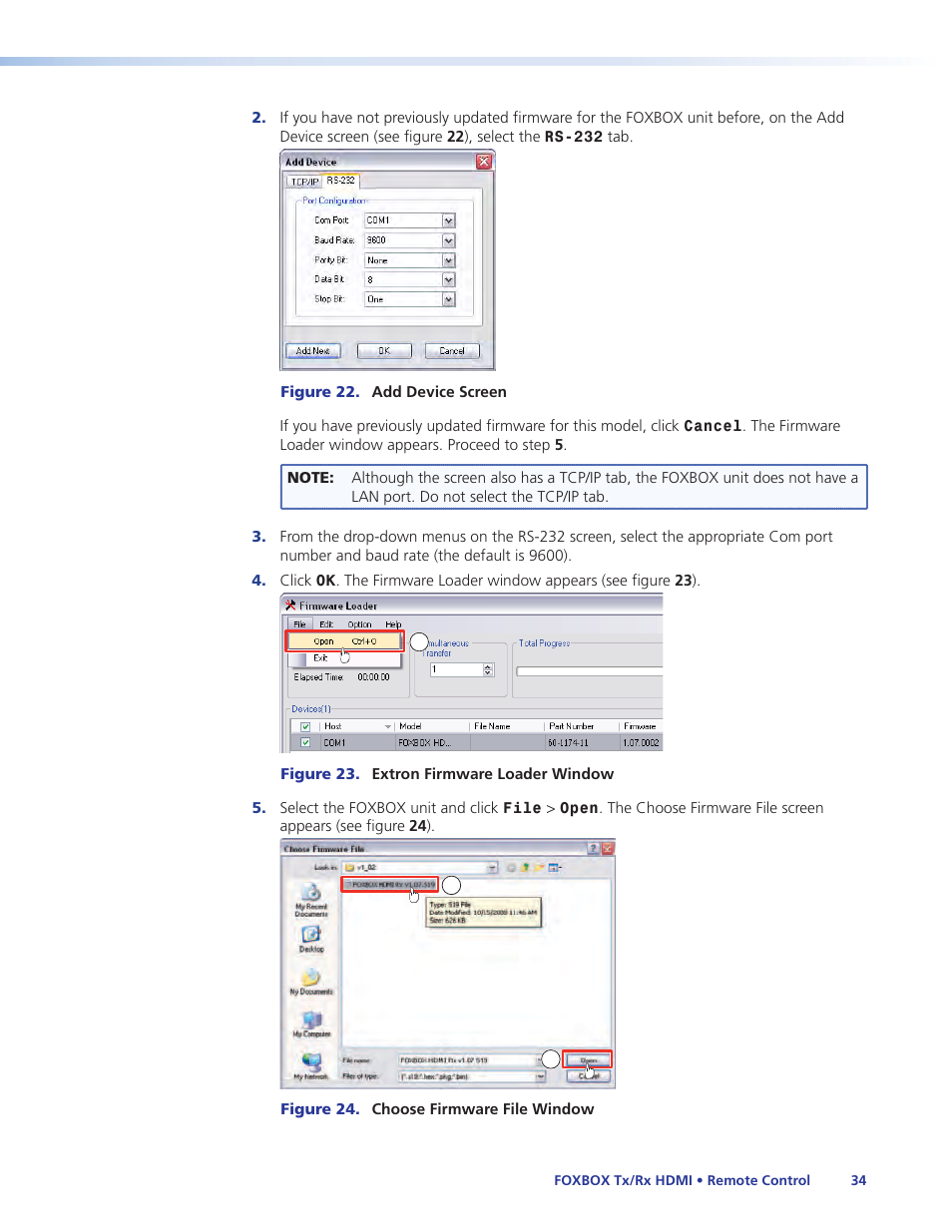 Extron Electronics FOXBOX Tx_Rx HDMI User Guide User Manual | Page 40 / 49