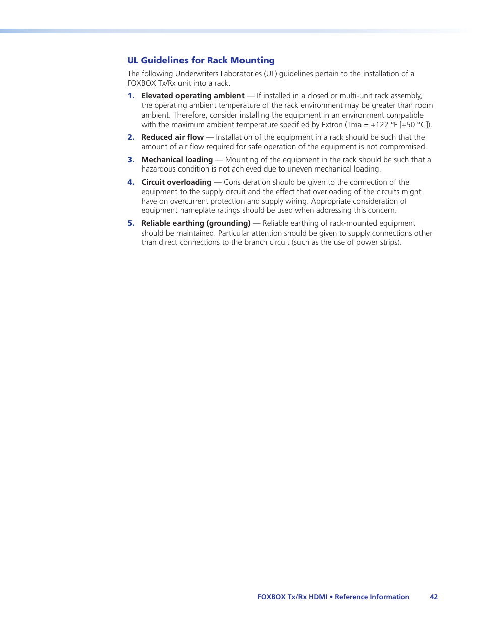 Extron Electronics FOXBOX Tx_Rx HDMI User Guide User Manual | Page 48 / 49