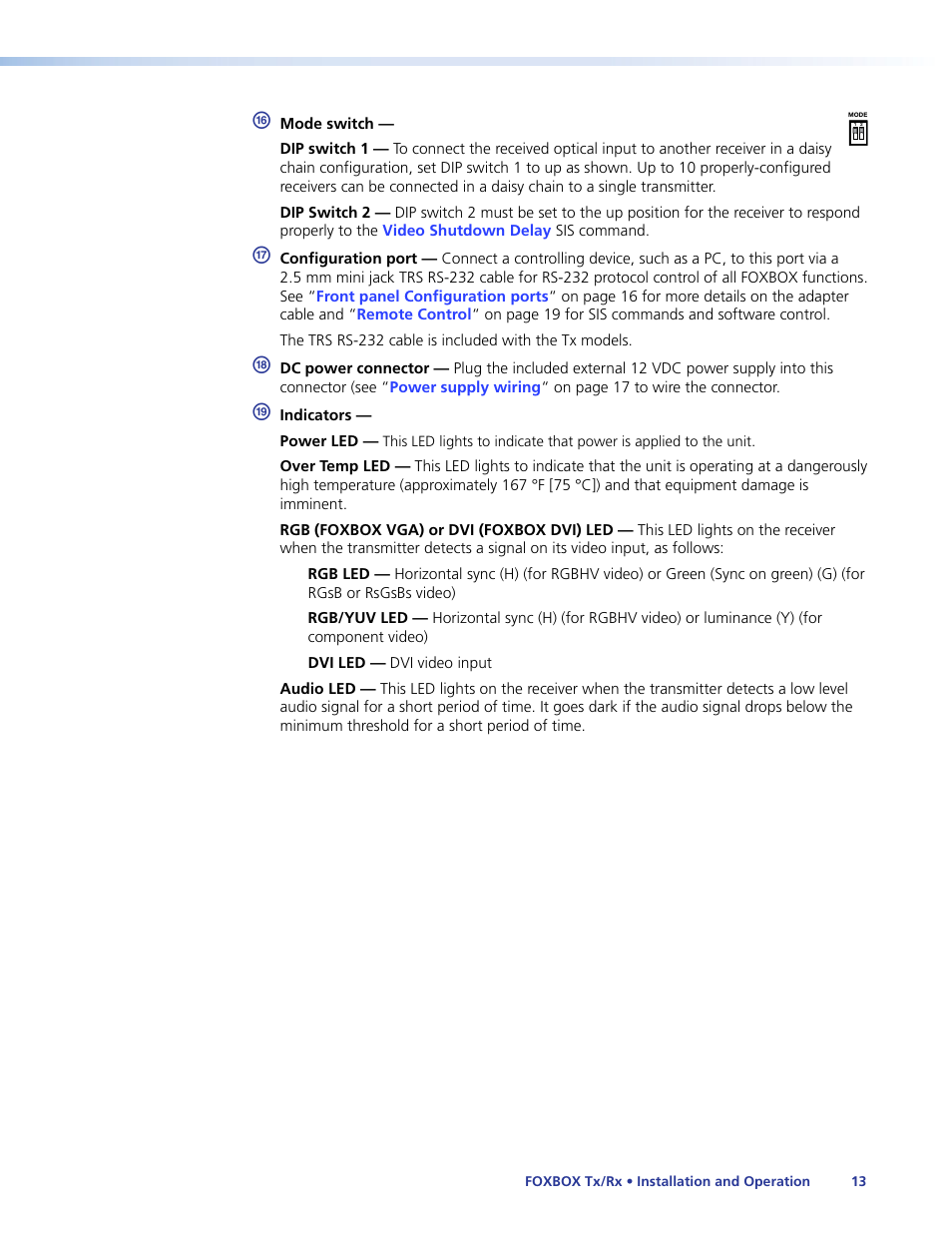 Extron Electronics FOXBOX Tx_Rx DVI Plus User Guide User Manual | Page 19 / 50