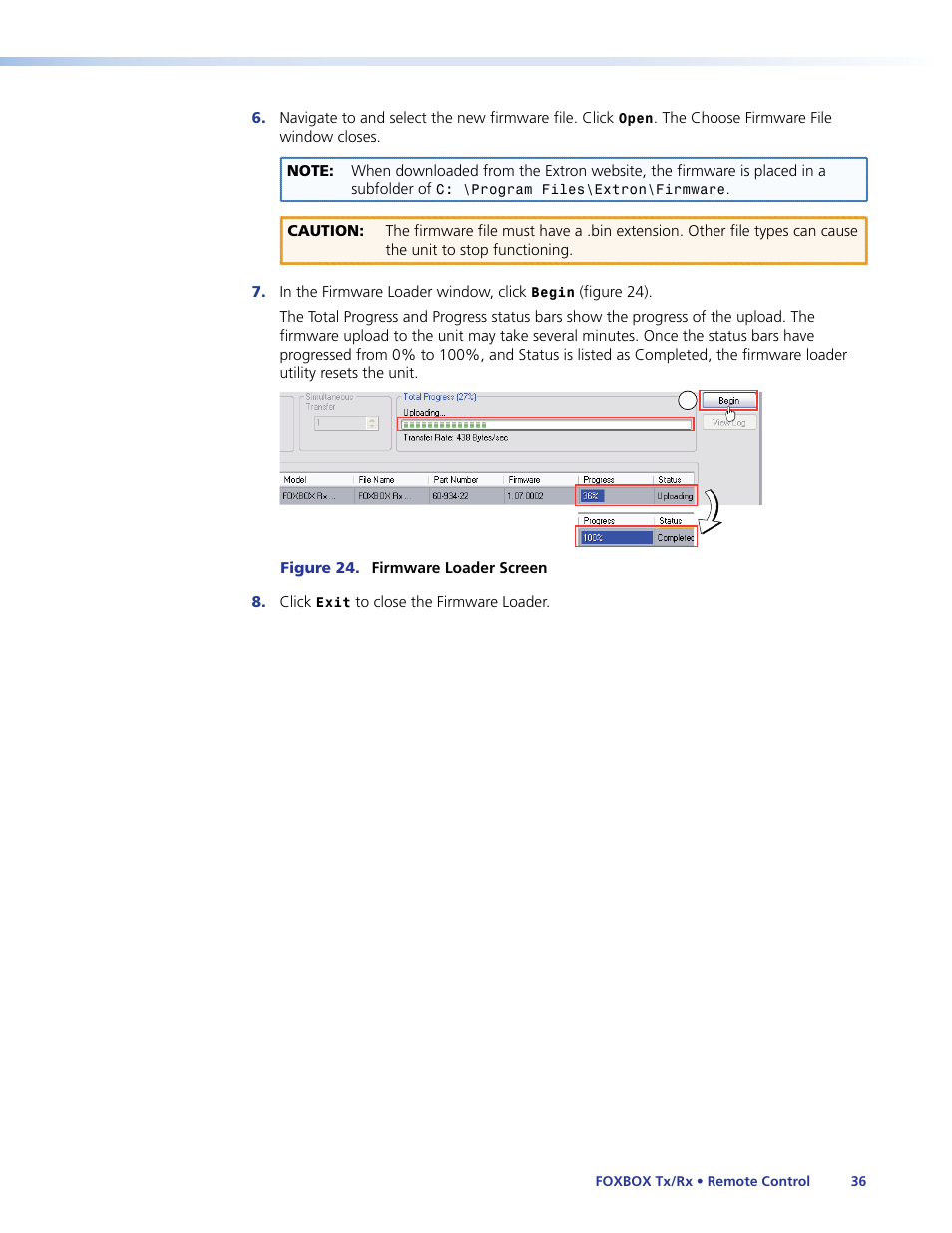 Extron Electronics FOXBOX Tx_Rx DVI Plus User Guide User Manual | Page 42 / 50