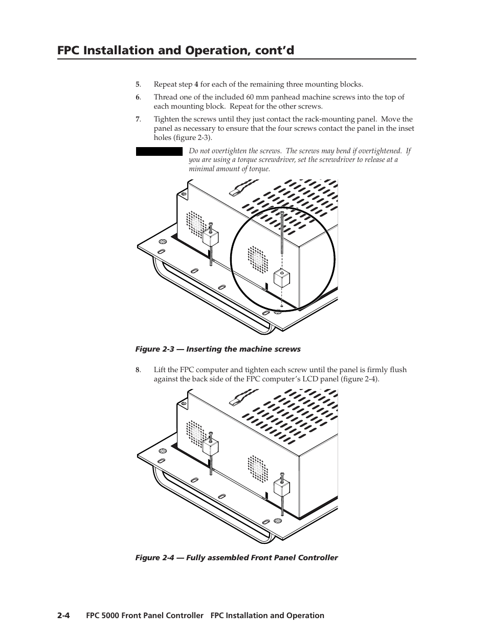 Fpc installation and operation, cont’d | Extron Electronics FPC 5000 User Manual | Page 12 / 60