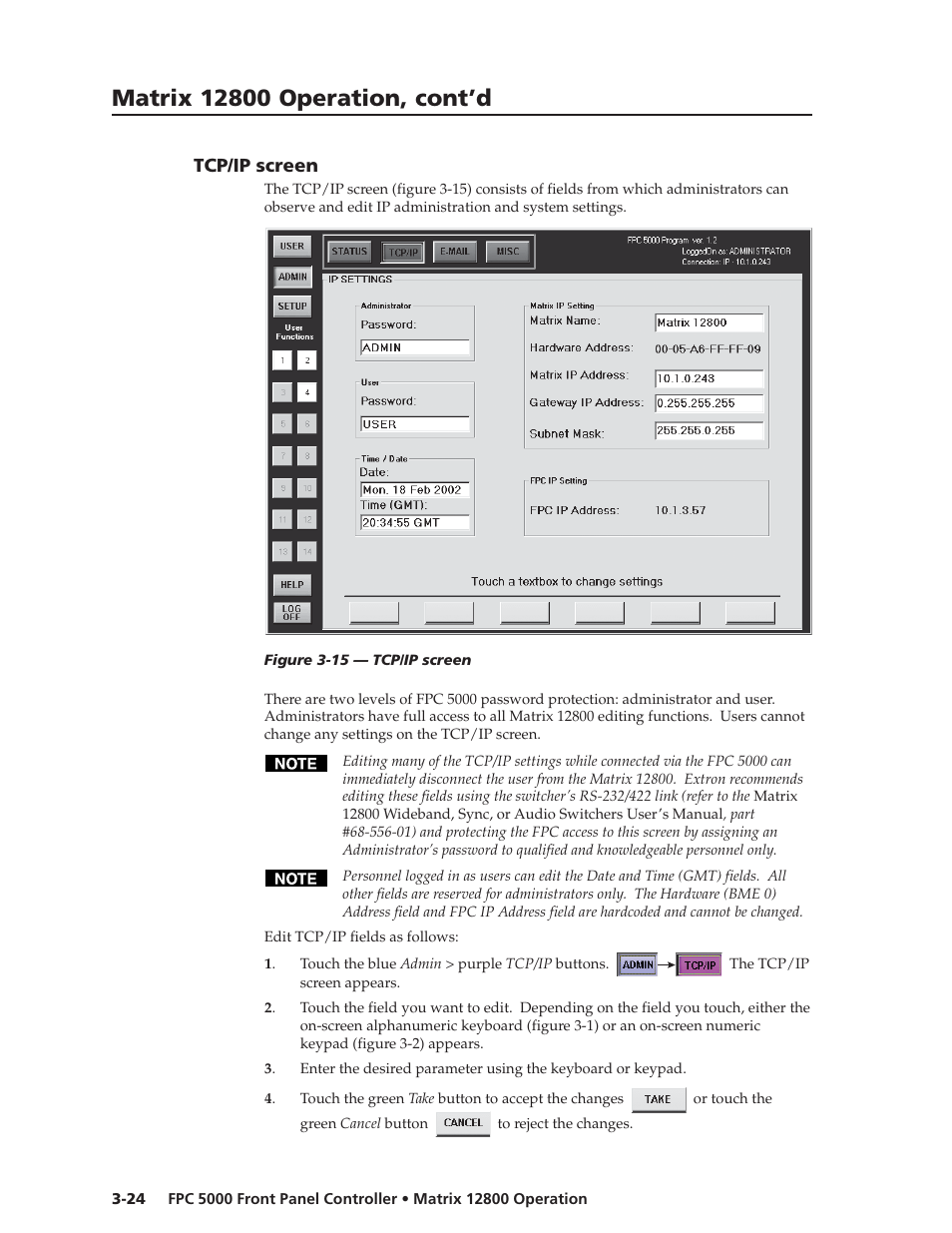 Extron Electronics FPC 5000 User Manual | Page 44 / 60