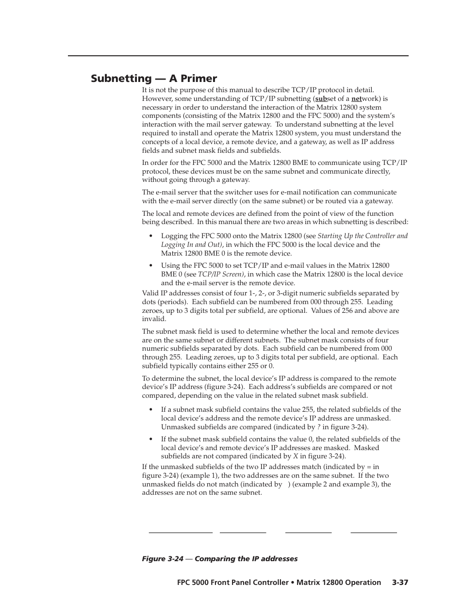 Subnetting — a primer | Extron Electronics FPC 5000 User Manual | Page 57 / 60