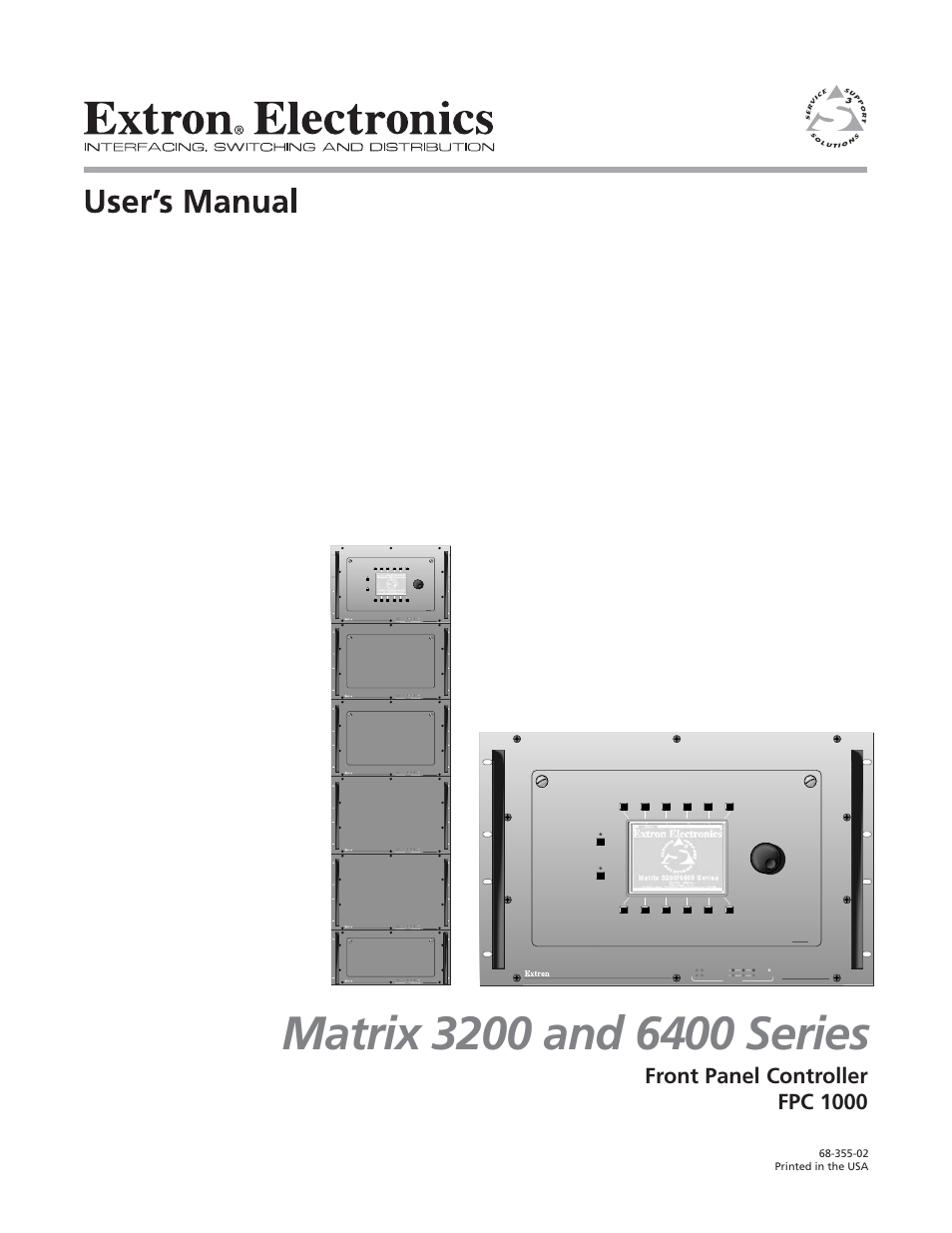 Extron Electronics Matrix 6400 Series User Manual | 34 pages