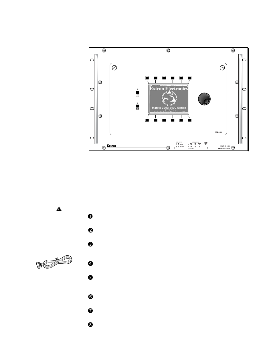 Extron Electronics Matrix 6400 Series User Manual | Page 10 / 34