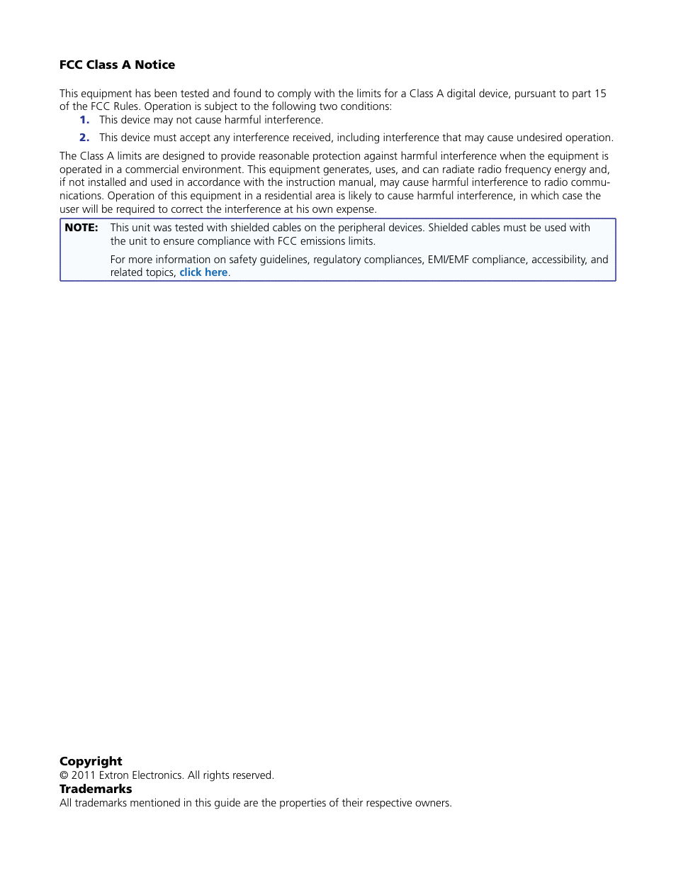 Extron Electronics GSS 100 User Guide User Manual | Page 3 / 60