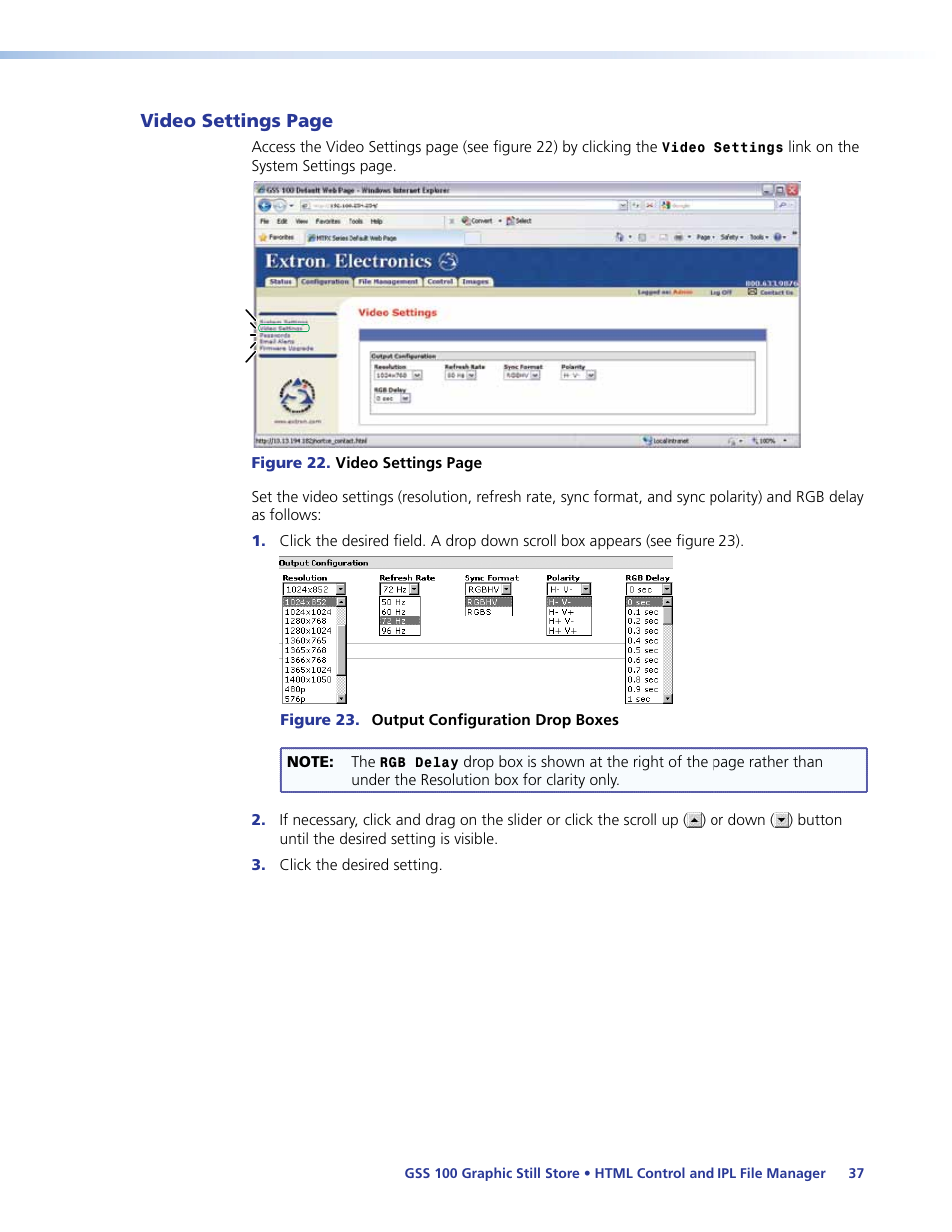 Extron Electronics GSS 100 User Guide User Manual | Page 43 / 60