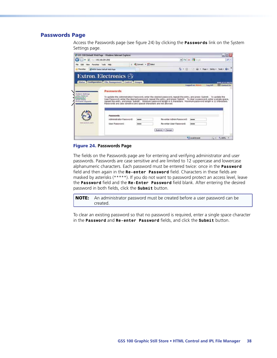 Extron Electronics GSS 100 User Guide User Manual | Page 44 / 60