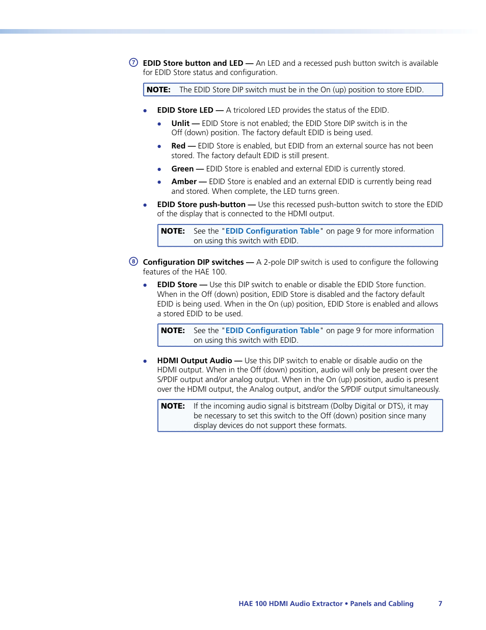 Extron Electronics HAE 100 User Guide User Manual | Page 12 / 27