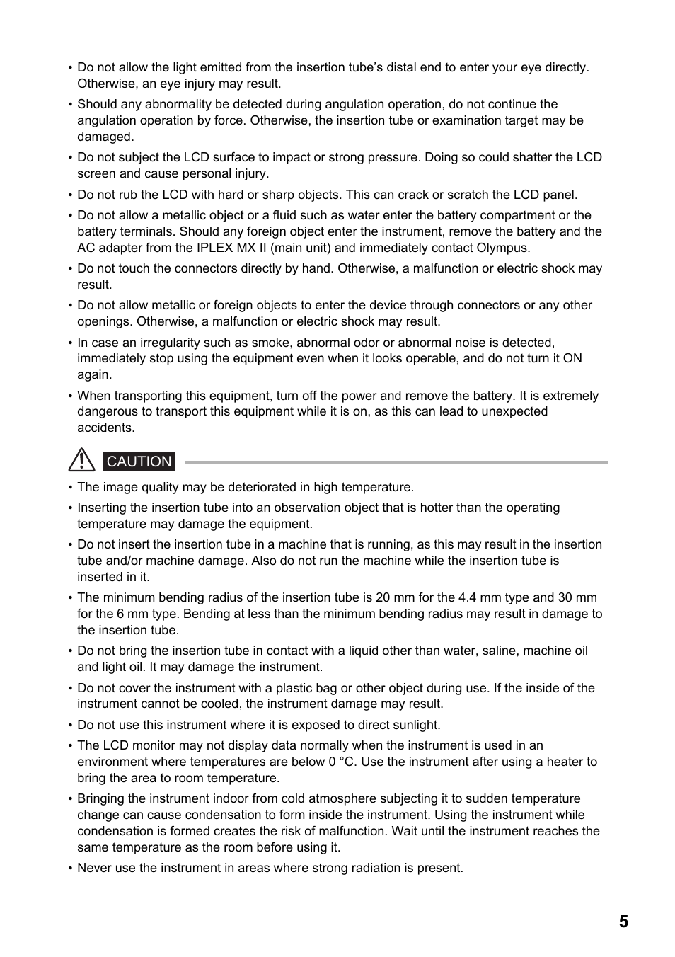 Olympus IPLEX MX II User Manual | Page 11 / 100