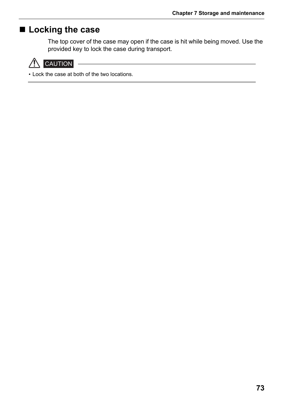 Locking the case | Olympus IPLEX MX II User Manual | Page 79 / 100