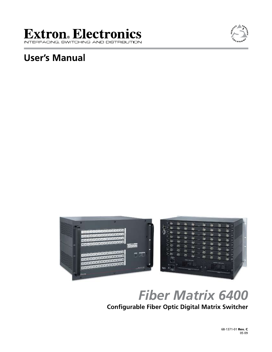 Extron Electronics Fiber Matrix 6400 User Manual | 144 pages