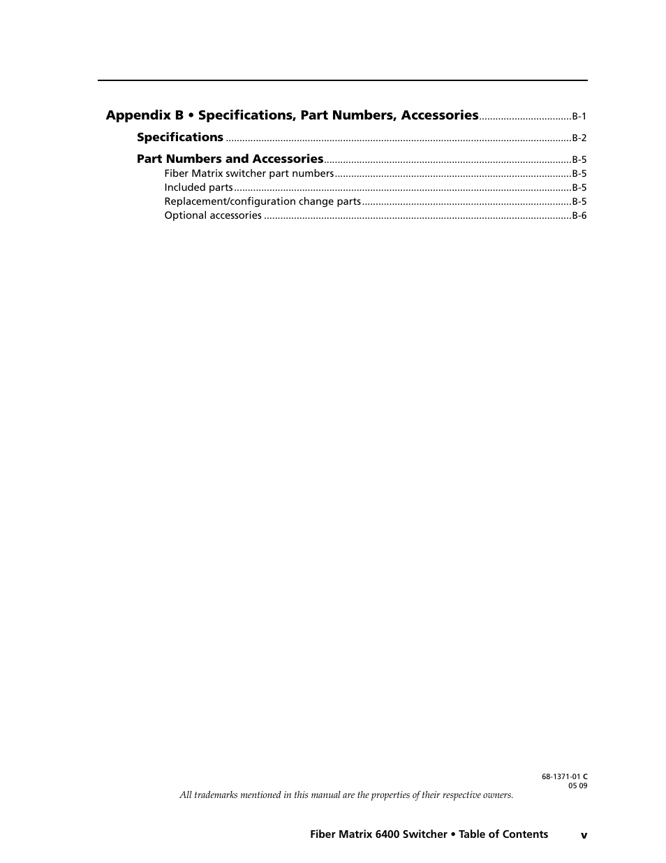 Extron Electronics Fiber Matrix 6400 User Manual | Page 9 / 144