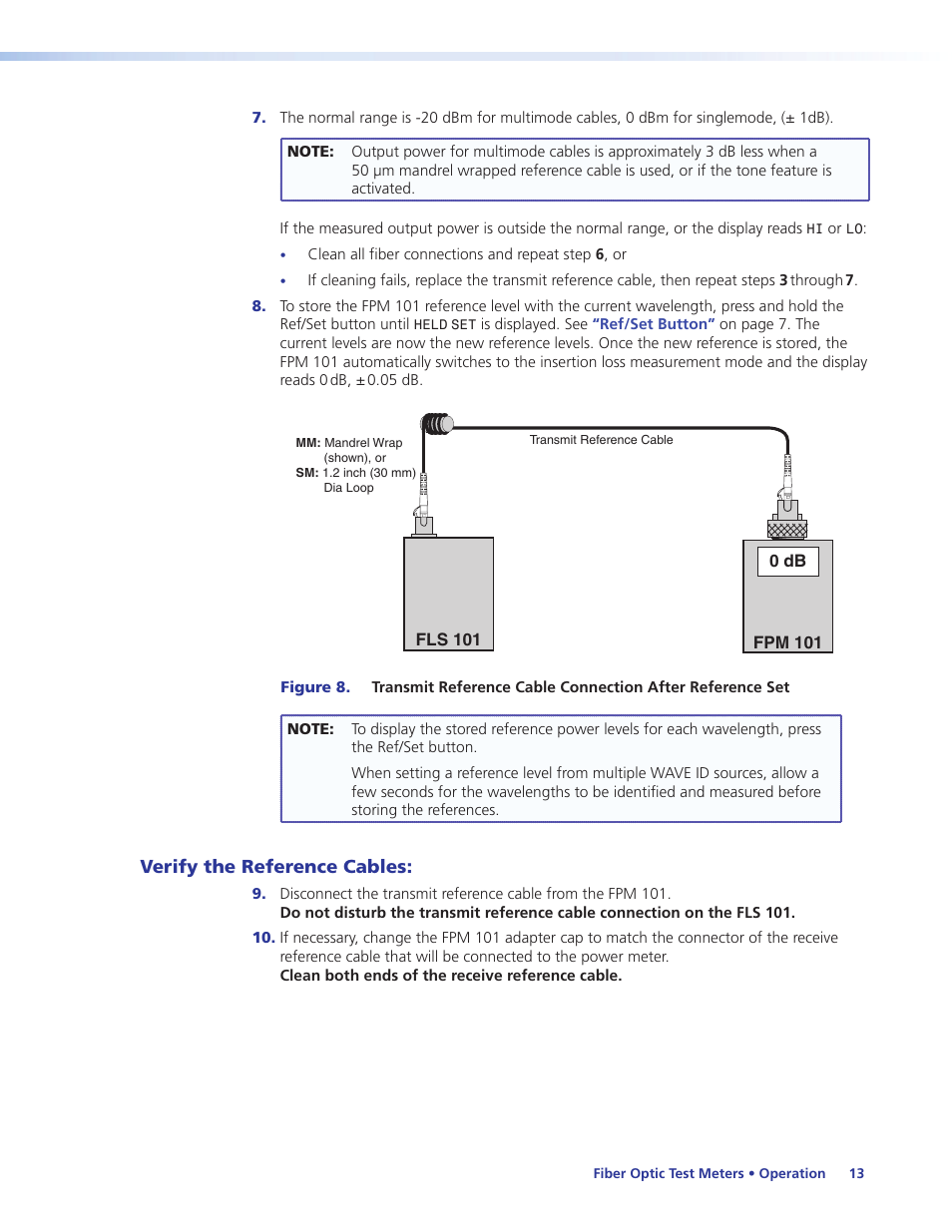 Verify the reference cables, Using the tone generator | Extron Electronics FLS 101 User Guide User Manual | Page 19 / 30