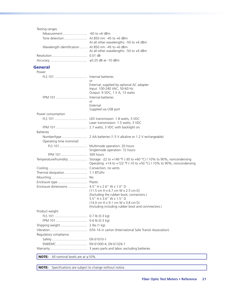 Extron Electronics FLS 101 User Guide User Manual | Page 27 / 30
