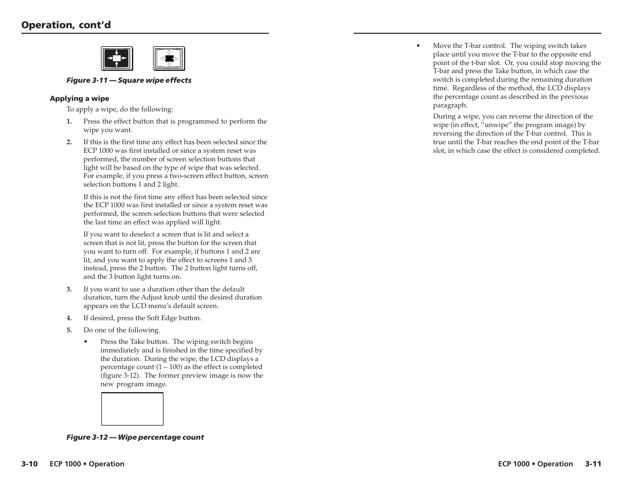 Operation, cont’d | Extron Electronics ECP 1000 User Manual | Page 11 / 18