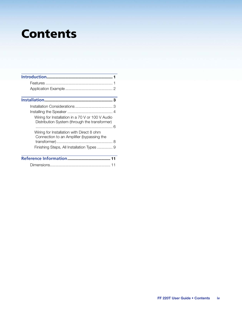 Extron Electronics FF 220T User Guide User Manual | Page 4 / 17
