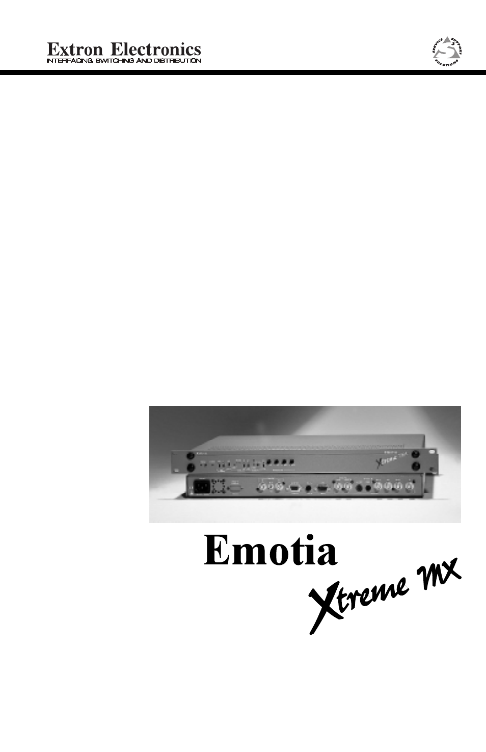 Extron Electronics EMOTIA xtreme MX User Manual | 19 pages