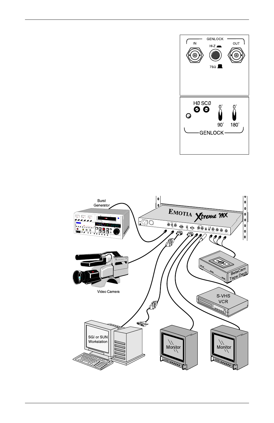 Genlock | Extron Electronics EMOTIA xtreme MX User Manual | Page 13 / 19