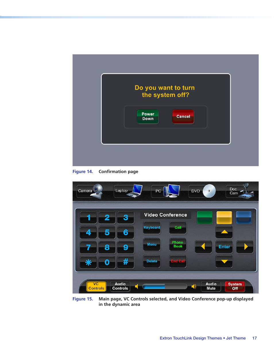 Figure 15, Figure 14 | Extron Electronics Extron TouchLink User Manual | Page 21 / 78