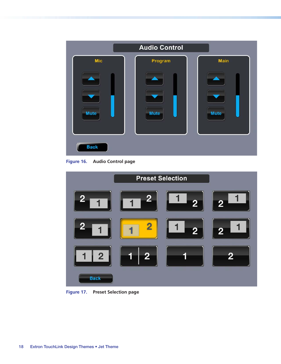 Figures, Figure 17, Figure 16 | Extron Electronics Extron TouchLink User Manual | Page 22 / 78