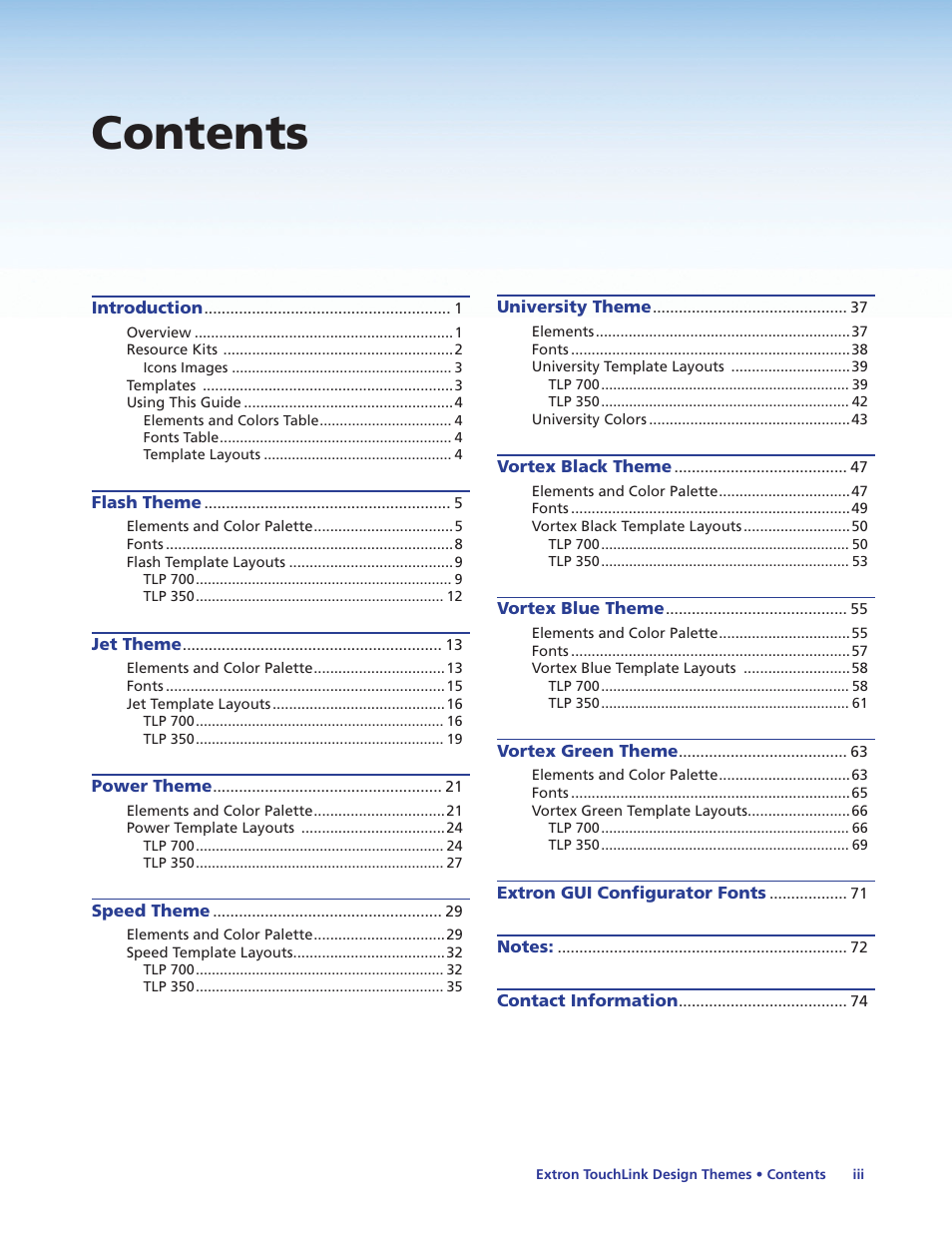 Extron Electronics Extron TouchLink User Manual | Page 3 / 78