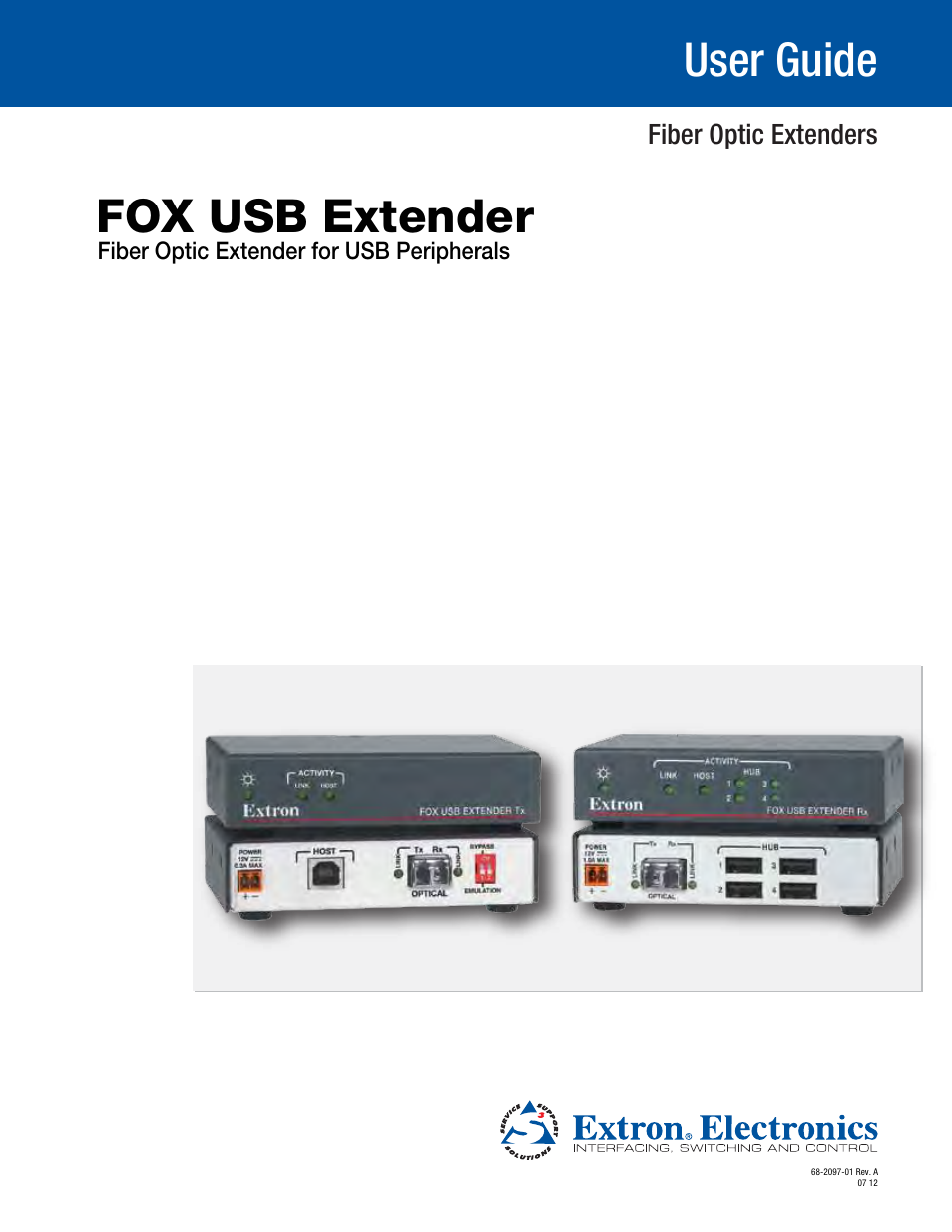 Extron Electronics FOX USB Extender User Guide User Manual | 19 pages