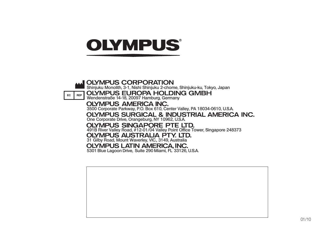 Olympus IX2-ARCEVA User Manual | Page 20 / 20