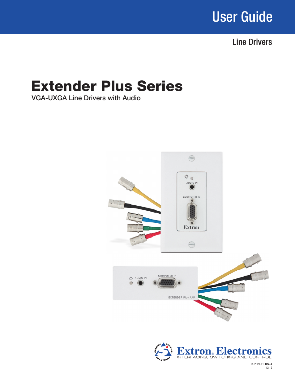 Extron Electronics Extender Plus Series User Guide User Manual | 23 pages