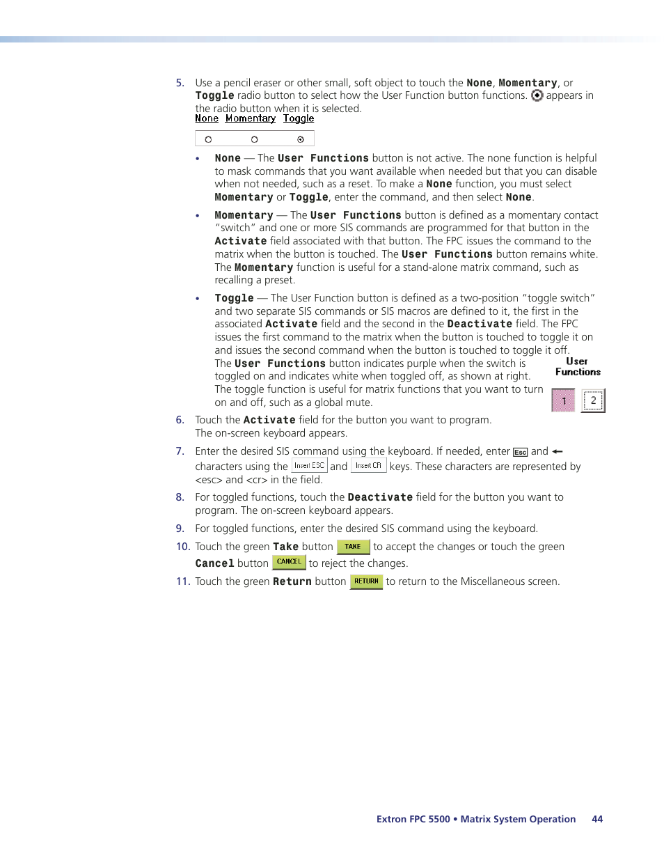 Extron Electronics FPC 5500 User Manual | Page 50 / 59