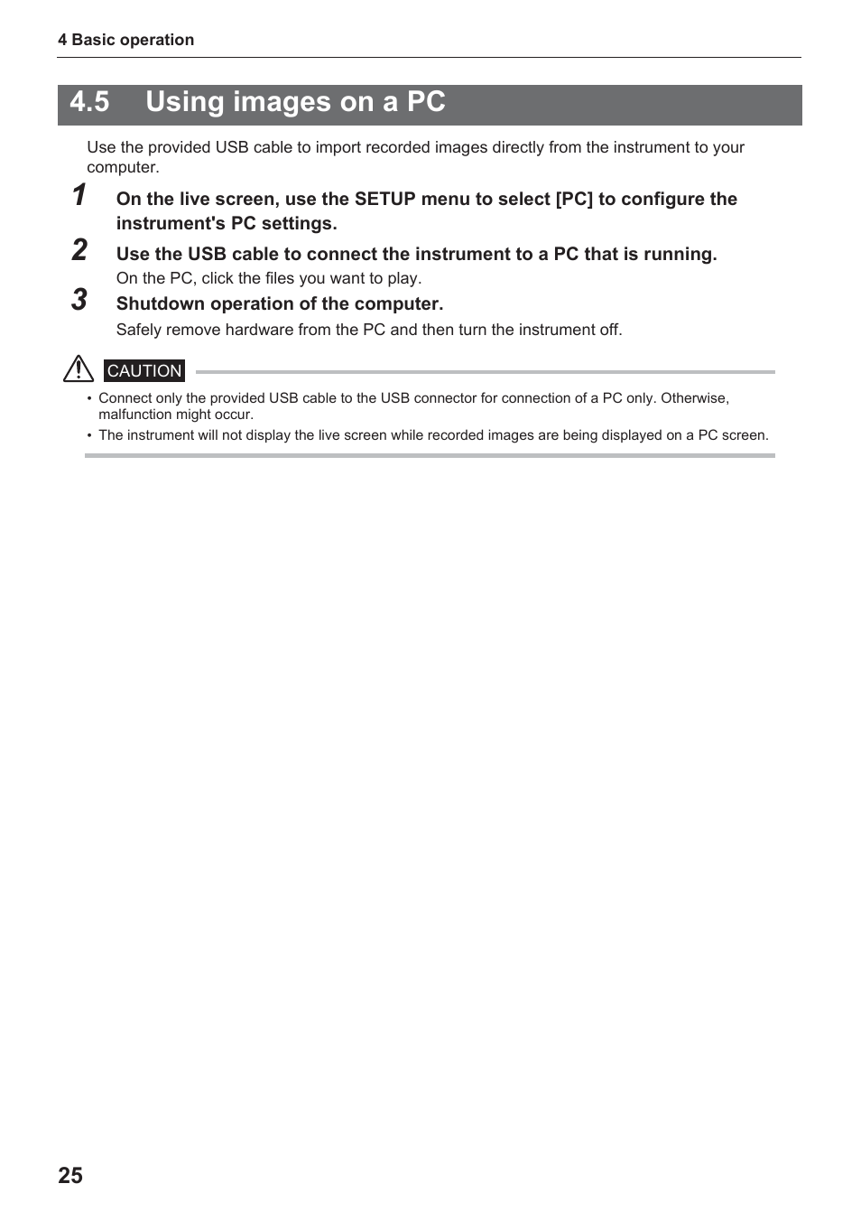 5 using images on a pc | Olympus IPLEX UltraLite User Manual | Page 29 / 48