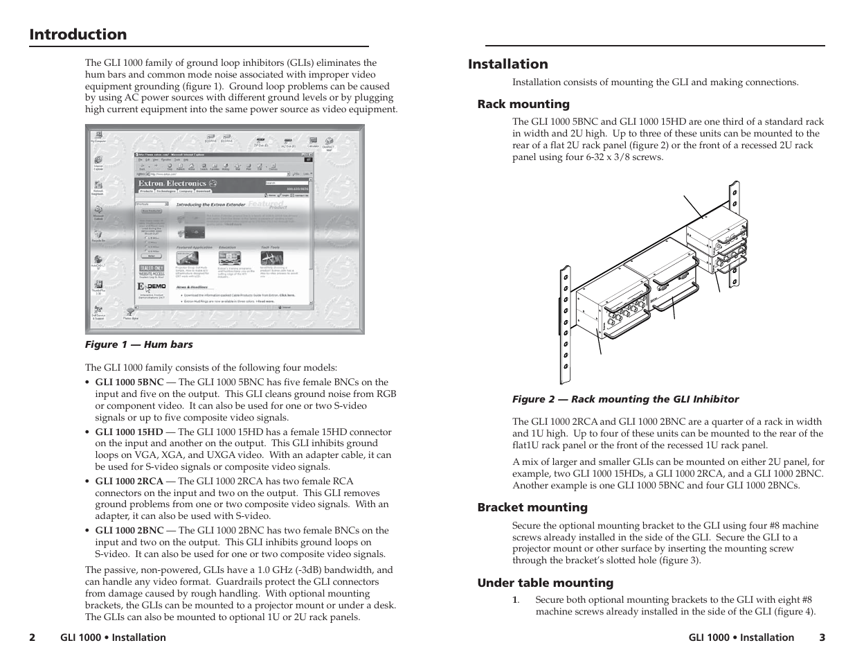 Extron Electronics GLI 1000 15HD User Manual | Page 2 / 5