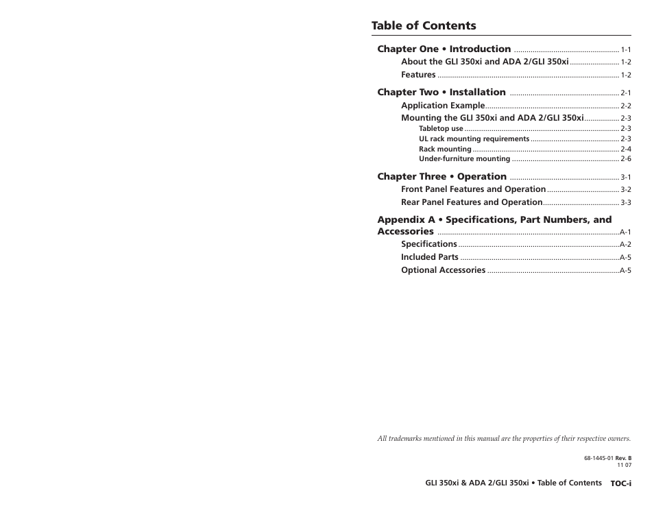 Extron Electronics ADA 2_GLI 350xi User Manual | Page 4 / 15