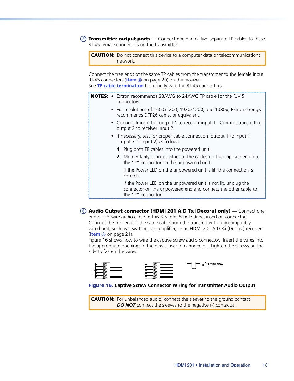 Extron Electronics HDMI 201 User Manual | Page 22 / 40
