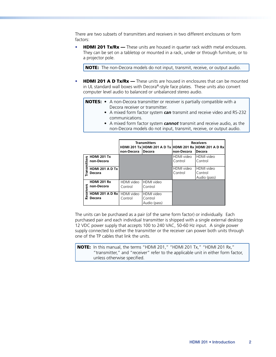 Extron Electronics HDMI 201 User Manual | Page 6 / 40