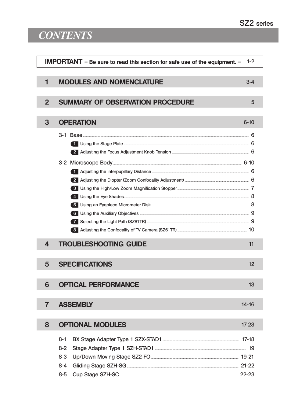 Olympus SZ61 User Manual | Page 3 / 28