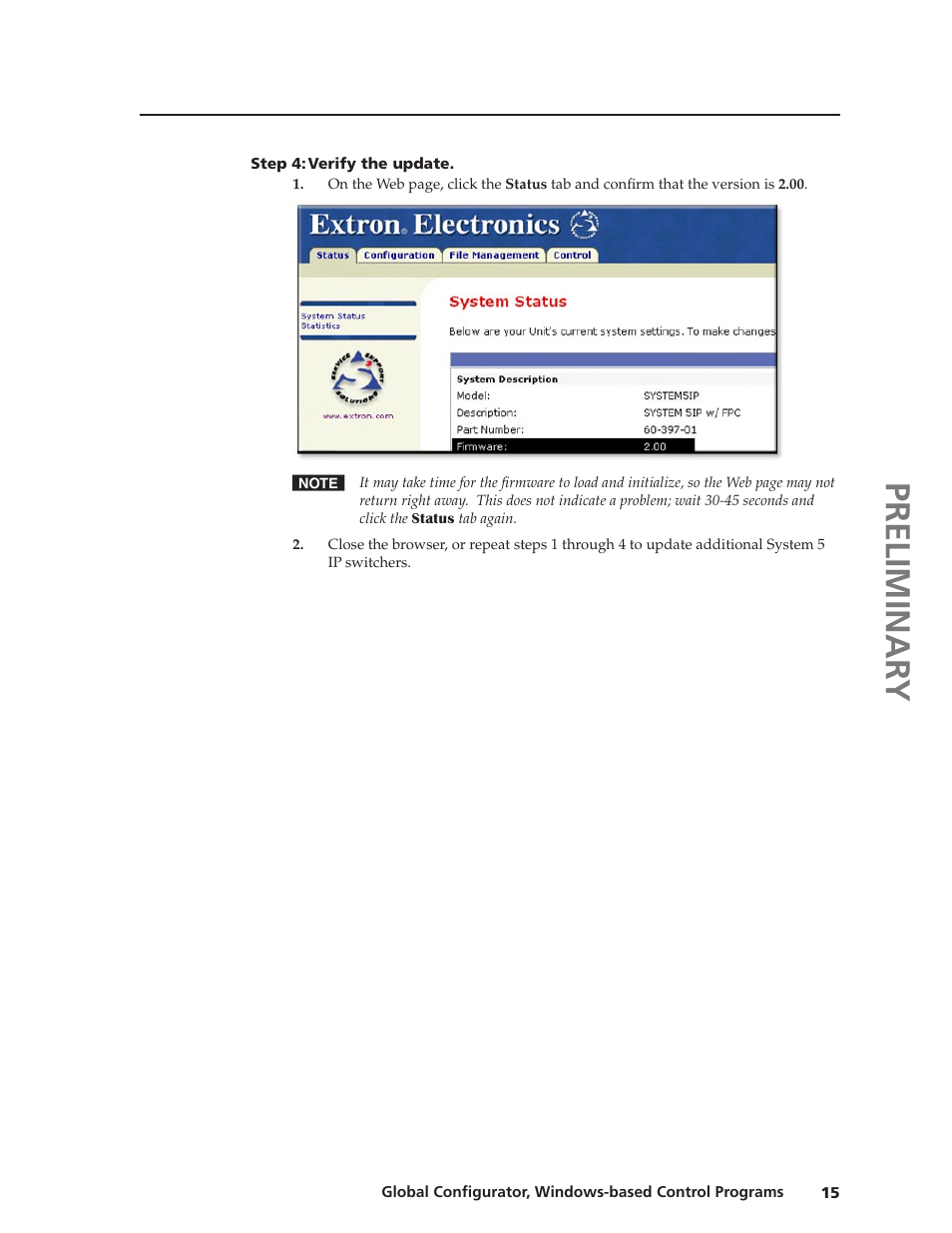 Preliminar y | Extron Electronics Global Conﬁgurator 2.2 User Manual | Page 16 / 16
