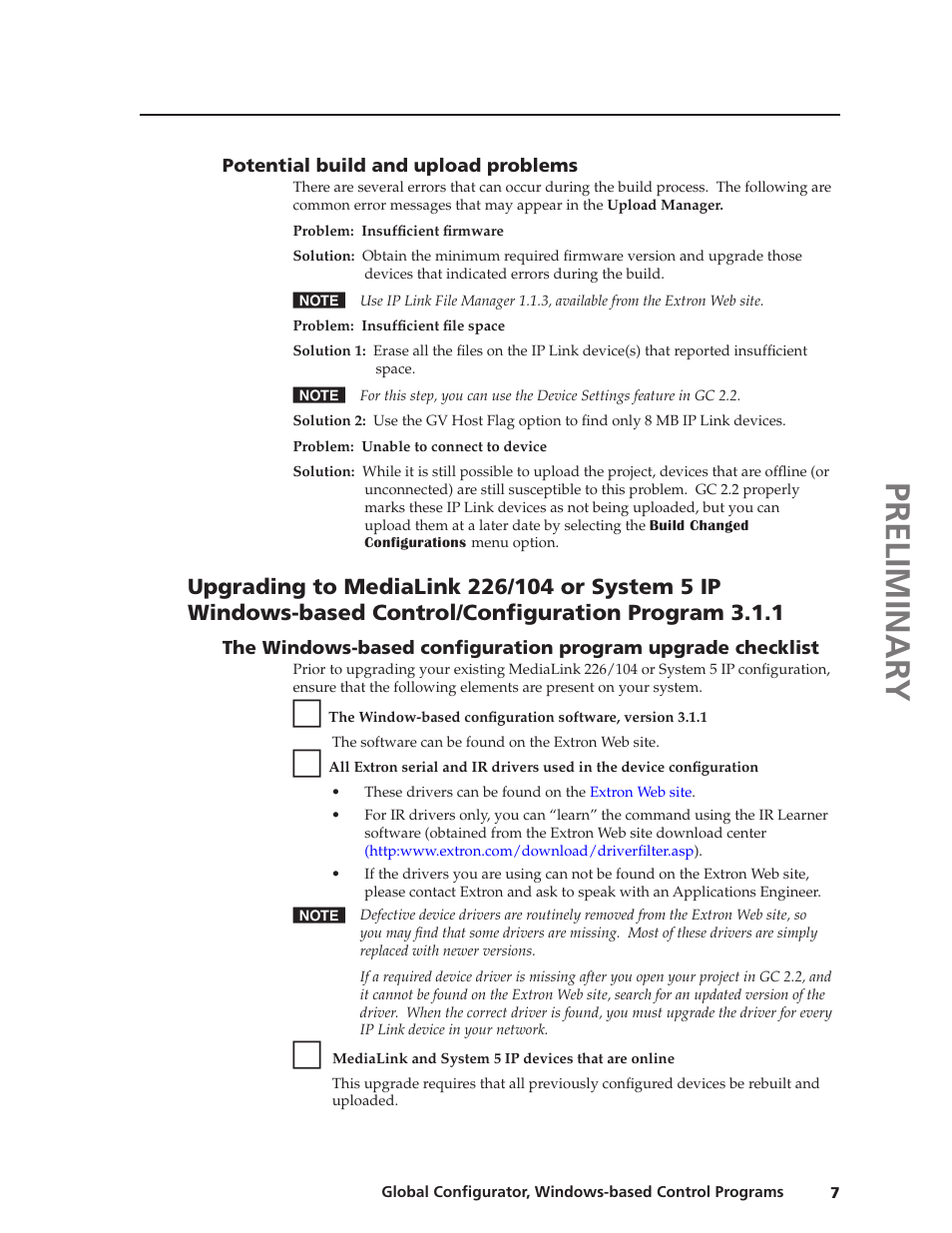 Preliminar y | Extron Electronics Global Conﬁgurator 2.2 User Manual | Page 8 / 16