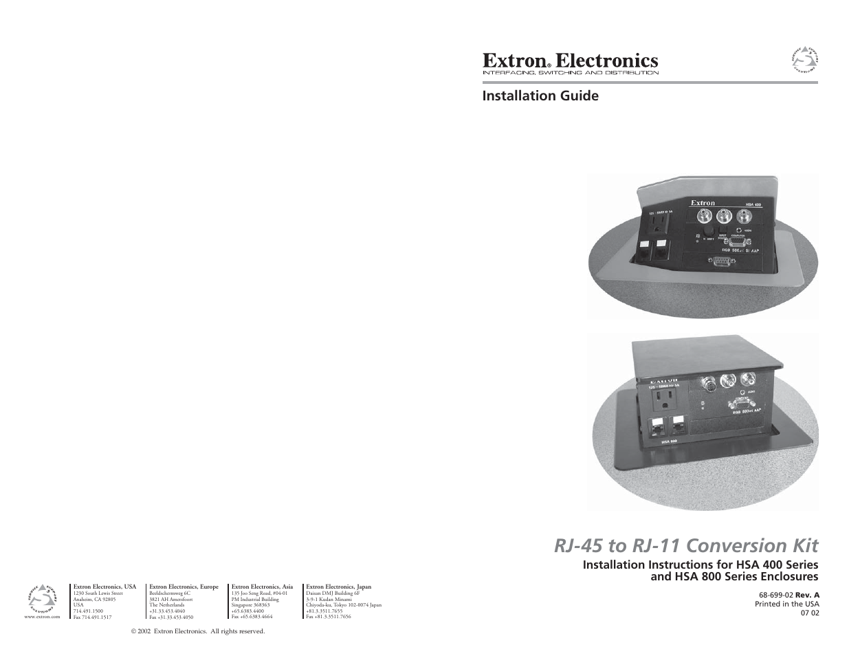 Extron Electronics RJ-11 User Manual | 13 pages
