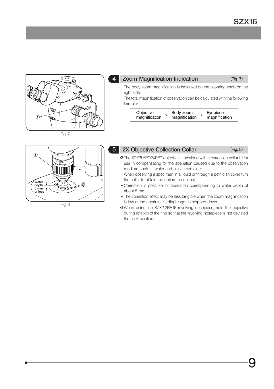 Szx16 | Olympus SZX16 User Manual | Page 13 / 36
