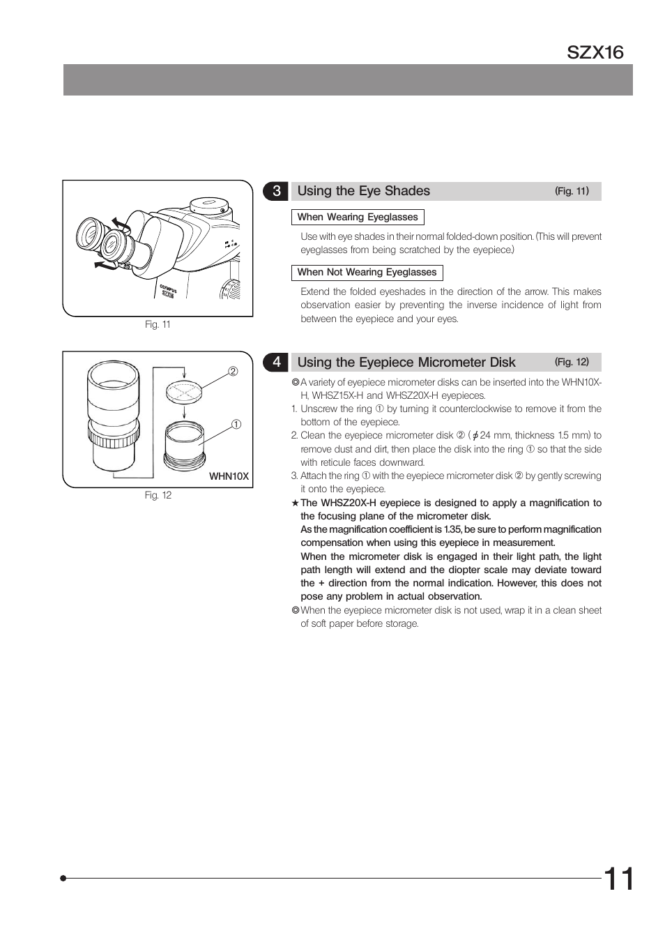 Szx16 | Olympus SZX16 User Manual | Page 15 / 36