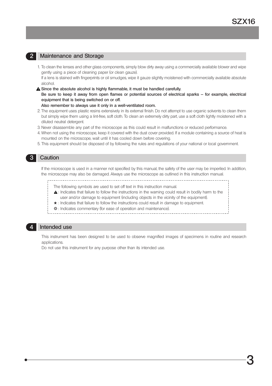 Szx16 | Olympus SZX16 User Manual | Page 7 / 36