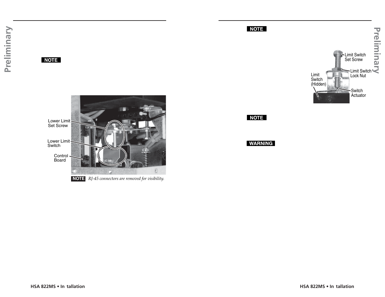 Pr eliminary pr eliminary, Installation, cont’d | Extron Electronics HSA 822MS User’s Manual User Manual | Page 13 / 35