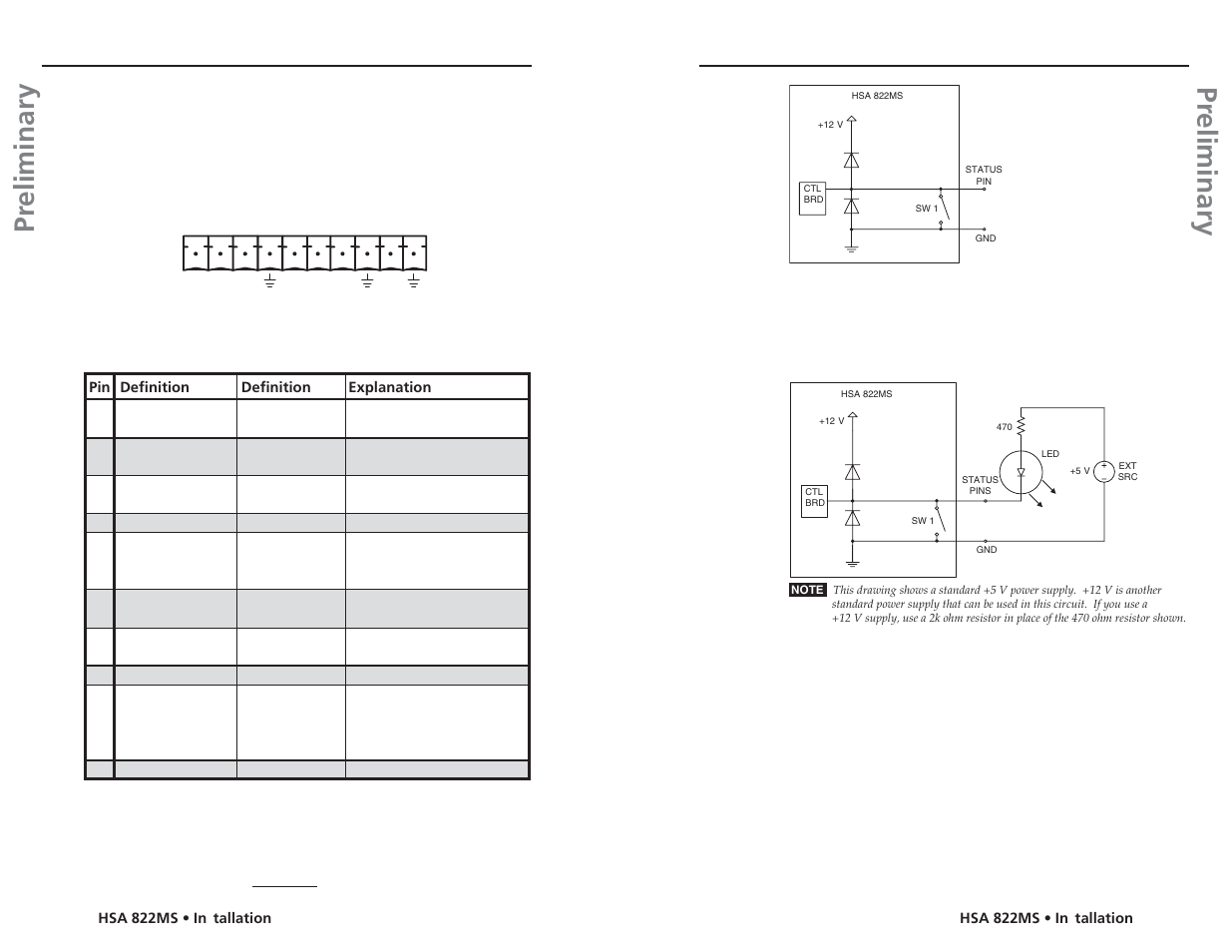 Pr eliminary pr eliminary, Installation, cont’d | Extron Electronics HSA 822MS User’s Manual User Manual | Page 17 / 35