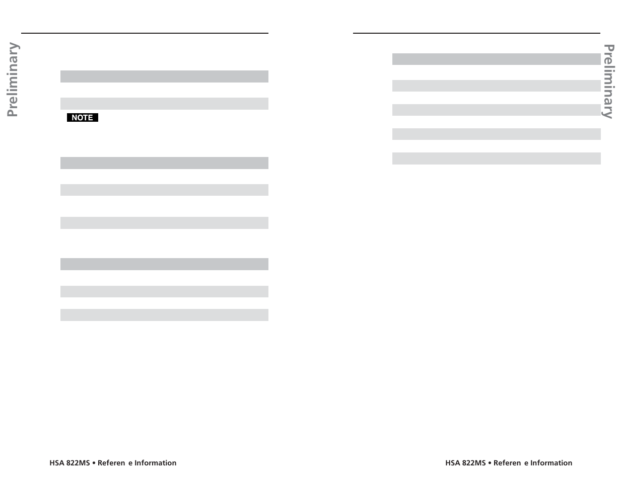 Pr eliminary pr eliminary, Reference information, cont’d, Part numbers | Extron Electronics HSA 822MS User’s Manual User Manual | Page 28 / 35